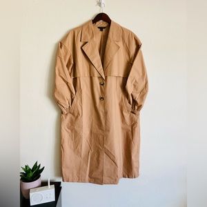 Banana Republic Cocoon Trench Coat in Afternoon Latte